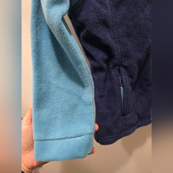 NWT Columbia Two-Tone Blue Fleece Jacket - Picture 5 of 11